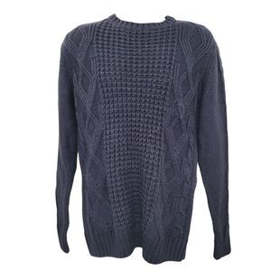 Weather Proof Vintage Navy Blue Sweater Size: M